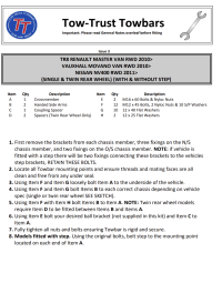 TR8 Fitting Instructions